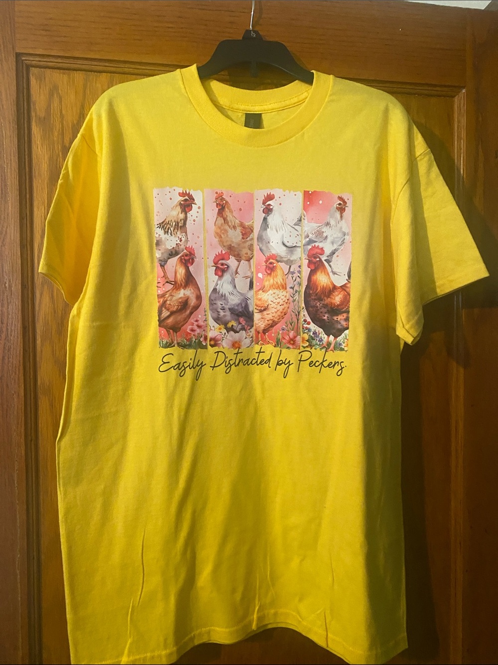 3 Graphic T‑Shirt 'Easily Distracted by Peckers' Nope Not Today True Story